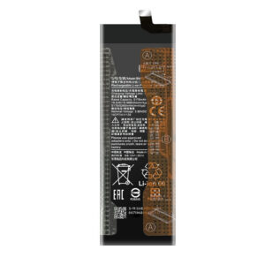 BM52 5260mAh 3.85V Li-Polymer replacement battery for Xiaomi Note 10 Lite and Note 10 Pro, front view, white background