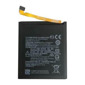 HE342 3000mAh 3.85V Li-Polymer replacement battery for Nokia X6, front view on white background