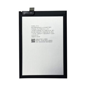 NT01 4500mAh 3.87V Li-ion Polymer replacement battery for Nothing Phone 1 A063, front view on white background showing battery surface and connector flex cable
