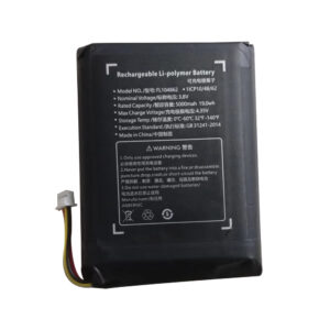 5000mAh 3.8V Li-Polymer replacement battery for Anbernic RG406H handheld gaming console, front view, white background
