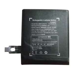 5500mAh 3.8V Li-ion Polymer replacement battery for Anbernic RG557, front view on white background showing battery surface and small 2-pin connector