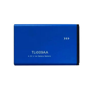 TLi009AA 970mAh 3.7V Li-ion replacement battery for Alcatel 2003D and 2019G feature phones, front view showing battery label