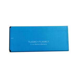 TLi028C7 3000mAh 3.85V Li-Polymer replacement battery for Alcatel 1B 2020 and TCL A3, front view on white background