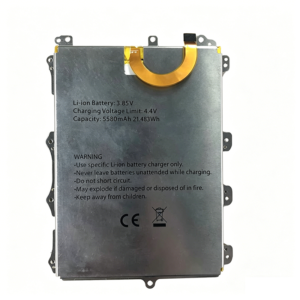 457094P 5580mAh 3.85V Li-Polymer replacement battery for Blackview BV6100 rugged phone, front view on white background