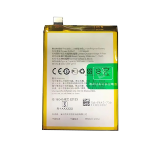 BLP647 3000mAh 3.85V Li-Polymer replacement battery for OPPO A79, front view on white background