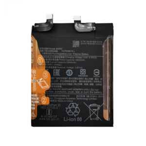 BM55 5000mAh 3.85V Li-Polymer replacement battery for Xiaomi Mi 11 Pro, front view on white background