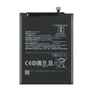 BN4A 4000mAh 3.85V Li-Polymer replacement battery for Redmi Note 7 and Note 7 Pro, front view on white background