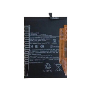 BN62 6000mAh 3.87V Li-Polymer replacement battery for Poco M3, front view on white background