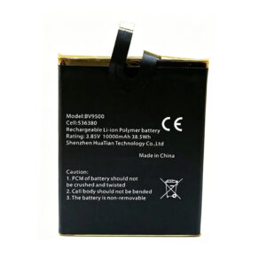 BV9500 10000mAh 3.85V Li-Polymer replacement battery for Blackview BV9500 and BV9500 Pro, front view showing battery label