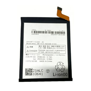 GB-S10-465568-010H 2600mAh 3.8V Li-ion replacement battery for Kyocera Android One S10, front view showing battery label