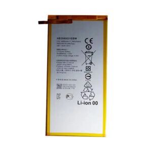 HB3080G1EBC 4800mAh 3.8V Li-Polymer replacement battery for Huawei MediaPad M1 8.0, front view on white background