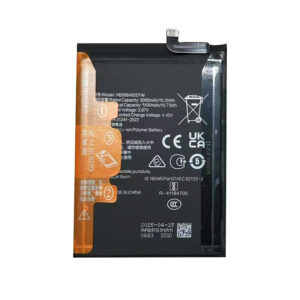 HB506492EFW 5100mAh 3.85V Li-ion Polymer replacement battery for Honor X40 and X9a, front view showing battery surface and connector flex cable