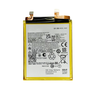 NA50 4800mAh 3.87V Li-Polymer replacement battery for Motorola Edge 30 Pro XT2201-1 and Edge X30, front view showing battery label and connector flex cable