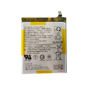 SNYSAC5 4500mAh 3.87V Li-Polymer replacement battery for Sony Xperia 1 III XQ-BC72, front view on white background