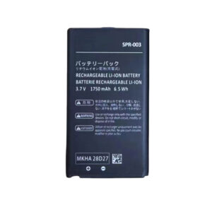SPR-003 1750mAh 3.7V Li-ion replacement battery for Nintendo 3DS XL, New 3DS XL, and New 2DS XL, front view showing battery label