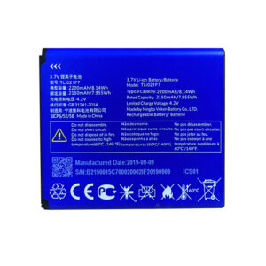 TLi021F7 2200mAh 3.7V Li-ion replacement battery for Alcatel EE70 tablet, front view on white background