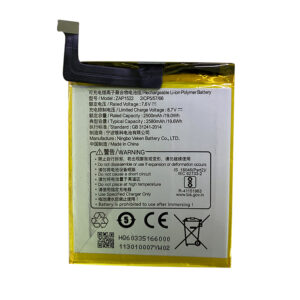 ZAP1522 2500mAh 7.6V Li-ion replacement battery for SUNMI V2 POS terminal, front view on white background