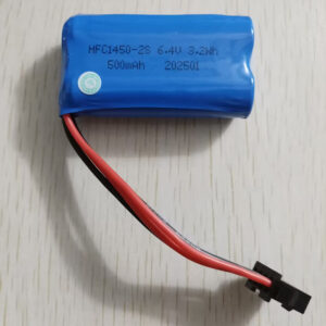 14500-2S 6.4V 500mAh Li-ion battery pack with SM-4P connector for WLtoys 6WD RC off-road crawler