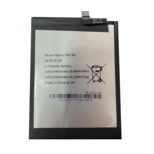 496786 5000mAh 3.85V Li-Polymer replacement battery for SUGAR S50, S55, Wiko View 5, and View 5 Plus smartphones