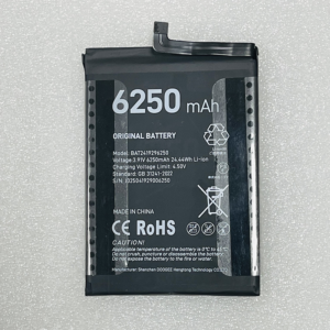 BAT2419296250 replacement battery for Doogee Note 59 Pro+ smartphone – 6250mAh 3.91V Li-Polymer