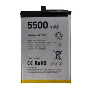 BAT24M24C5500 5500mAh 3.87V Li-Polymer replacement battery for Doogee Blade GT smartphone