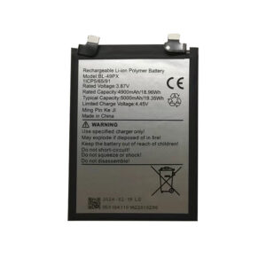 BL-49PX 5000mAh 3.87V Li-Polymer replacement battery for Infinix Note 30 Pro and Zero 30 5G, front view on white background