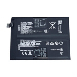 BLPA65 6100mAh 7.78V dual-cell Li-ion replacement battery for OnePlus Ace 3 Pro, front view on white background
