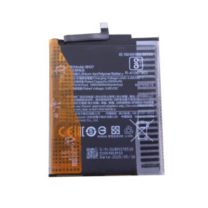 BN37 3000mAh 3.85V Li-Polymer replacement battery for Xiaomi Redmi 6 and Redmi 6A, front view on white background