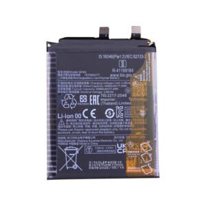 BP4G 4500mAh 3.88V Li-Polymer replacement battery for Xiaomi Mi 13, front view on white background