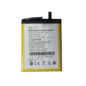 C41 5200mAh 3.87V Li-Polymer replacement battery for Cubot NOTE 21 smartphone, front view on white background