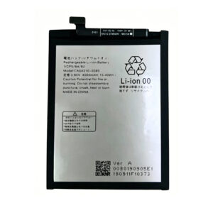 CA54310-0080 4000mAh 3.85V Li-ion replacement battery for Fujitsu Arrows We F-51B, front view showing battery label and connector flex cable