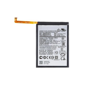 HQ-S71 5000mAh 3.85V Li-ion replacement battery for Samsung Galaxy M11 SM-M115F, front view showing battery label and connector flex cable