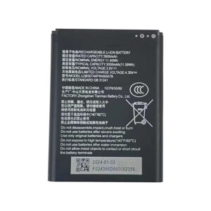Li3830T44P4h665078 3050mAh 3.8V Li-ion replacement battery for ZTE U10S Pro pocket WiFi, front view on white background