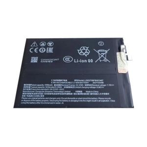 Li3932T89P8H613487 6500mAh 7.78V dual-cell Li-Polymer replacement battery for Nubia Red Magic 9 Pro NX769J, front view on white background