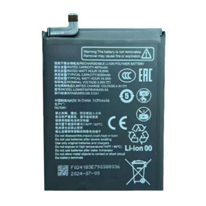 LI3949T44P8H906450 4520mAh 3.87V Li-Polymer replacement battery for ZTE Blade V41 Smart, A72, and Blade 20 Smart V1050, front view showing battery label and connector flex cable