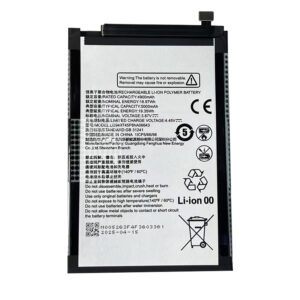 LI3949T45P8hA06643 5000mAh 3.87V Li-ion Polymer replacement battery for Nubia Air 1, front view showing battery surface and small 2-pin connector