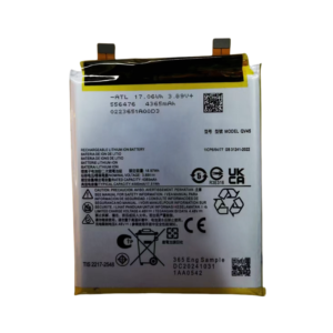 QV45 4500mAh 3.89V Li-ion replacement battery for Motorola X50 Ultra and Edge 50 Ultra XT2401-2, front view showing battery surface and connector flex cable