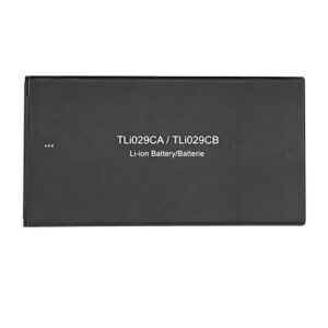 TLI029CA 3000mAh 3.85V Li-Polymer replacement battery for Alcatel T508N and TCL T508N, front view on white background