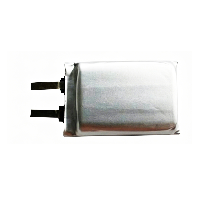 602030 300mAh 3.7V Li-ion Polymer battery, back view showing model number 602030, capacity 300mAh, and voltage 3.7V on spec label