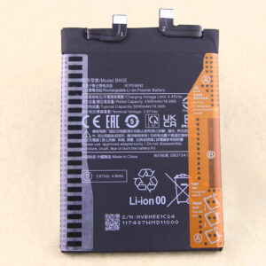 BN5E 5000mAh 3.87V Li-Polymer replacement battery for Redmi Note 11E Pro and Poco X4 Pro 5G, front view, white background