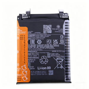 BP4J 5000mAh 3.87V Li-Polymer replacement battery for Xiaomi Redmi Note 12 Pro+, front view on white background