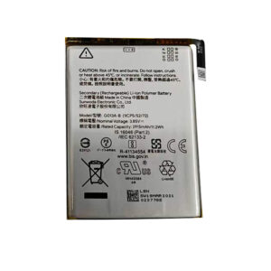 G013A-B 2915mAh 3.85V Li-ion Polymer replacement battery for Google Pixel 3, front view showing battery surface and small 2-pin connector