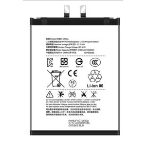 NT05A 5150mAh 3.86V Li-ion replacement battery for Nothing Phone 3 smartphone, front view, white background