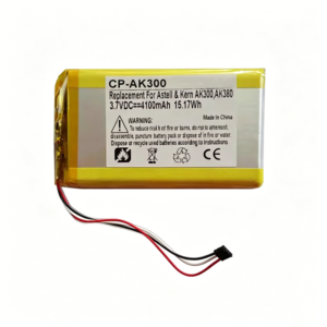 4100mAh 3.7V Li-Polymer upgraded high capacity replacement battery for Astell & Kern AK380, front view on white background
