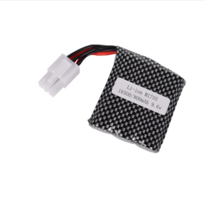 16500 9.6V 800mAh 3S LiFePO₄ battery for 9115 S912 RC car, front view showing battery body and EL-6P connector on white background