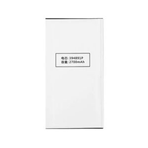 394891P 2700mAh 3.7V Li-ion replacement battery for AKK A4 A5 A6, front view on white background showing battery surface and contact pins