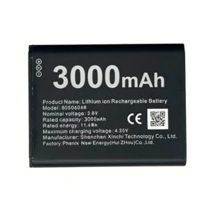 805060AR 3000mAh 3.8V Li-Polymer replacement battery for portable mobile WiFi router, front view on white background showing battery surface and connector cable