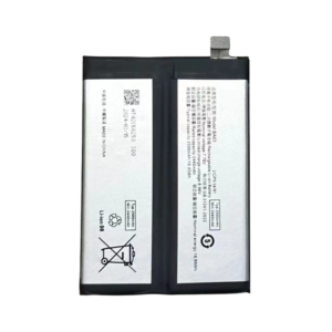 BA03 5000mAh 7.78V 2S Li-ion replacement battery for iQOO Z8, front view on white background showing battery surface and connector flex cable