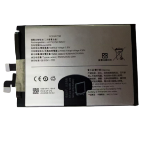 BA56 6500mAh 3.91V Li-ion replacement battery for vivo Y300 Pro, front view on white background showing battery surface and connector flex cable