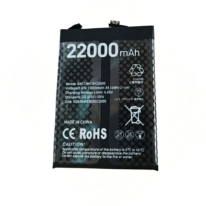 BAT22M23H22000 22000mAh 3.87V Li-Polymer replacement battery for Doogee S100 Pro and Doogee V Max, front view on white background